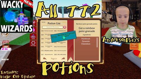 Wacky Wizards Potions list - All potions, combinations, and ingredients  (September 2022)