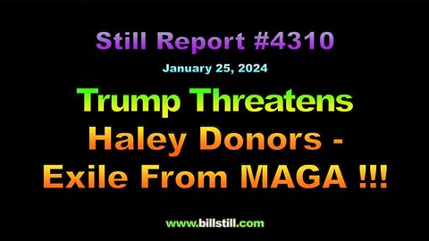 Trump Threatens Haley Donors – RNC Caves !!! 4310