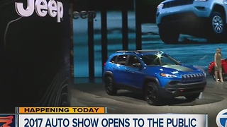 2017 Detroit Auto Show opens to public