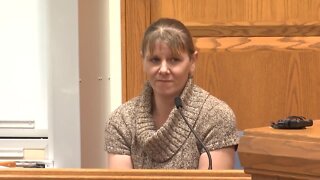 Melissa Schuth testifies about her children Will and Danny in the homicide trial of Matthew Beyers