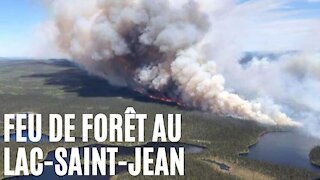 Le feu de forêt au Lac-Saint-Jean continue de faire des ravages