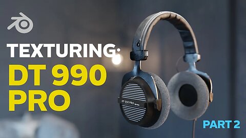 Modeling Headphones from an Image-Reference in Blender 3D! - Part 2 (Texturing)