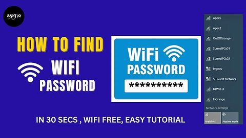 How to find your Wi-Fi password on PC/Laptop in Just 30 sec | WiFi Free and Easy [Tutorial]