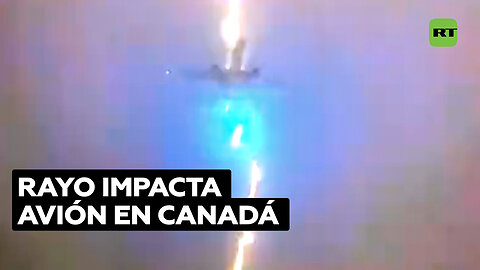 Avión es alcanzado por un rayo en Columbia Británica, Canadá