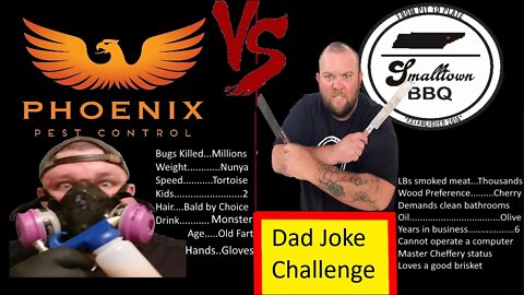 Dad Joke Challenge: Phoenix Pest Control VS Small Town BBQ #whatbugsme