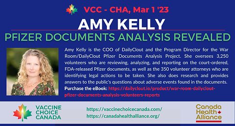 Pfizer Documents Analysis Revealed - Amy Kelly of DailyClout