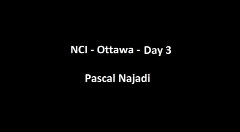 National Citizens Inquiry - Ottawa - Day 3 - Pascal Najadi Testimony