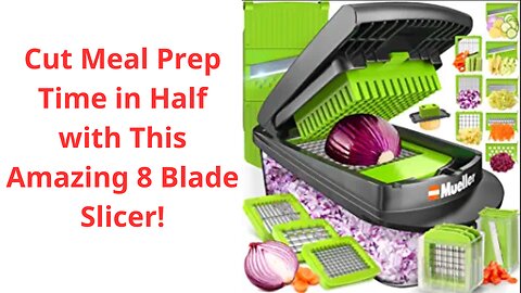 Cut Meal Prep Time in Half with This Amazing 8 Blade Slicer!