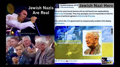 Elvis Song Predicted N American Jewish Nazi Hero Hunka Yaroslav Volodymyr Zellenskyy Ukraine Stamp