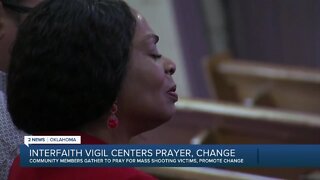 Interfaith Vigil Centers Prayer, Change