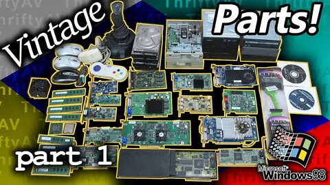 Revisiting Vintage PC Cards and Parts! | Windows 98 SE Build, Part 1, Sorting the Bins!
