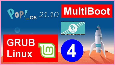 4- Grub Customizer no Linux Mint Multboot com Pop OS e Windows