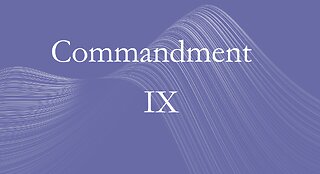Ninth Commandment
