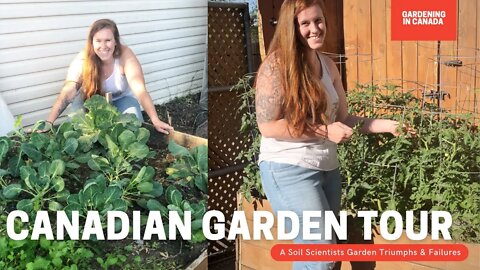 Gardening In Canada Garden Tour. Mid Summer Canada Zone 3 Backyard Garden Tour. USDA Zone 4