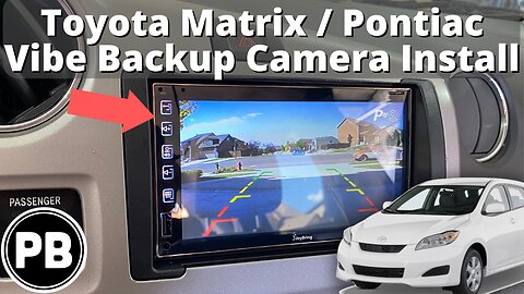 2003 - 2010 Toyota Matrix / Pontiac Vibe Backup Camera Install