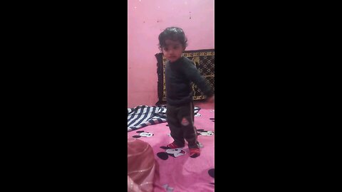 Joyful Moves: A Cute Boy's Dance to O Ram Sam Sam"