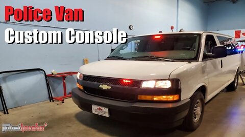 Chevy Express Police Van gets a Custom PMT Console! (Precision Mounting Technologies) | AnthonyJ350