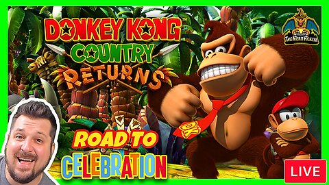 Road to Celebration GIVEAWAYS! Donkey Kong Country Returns | 1st Time Playthrough