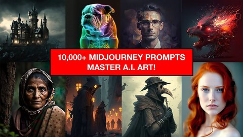 10,000 Prompts For Midjourney - Master Midjourney With These Four Guides!