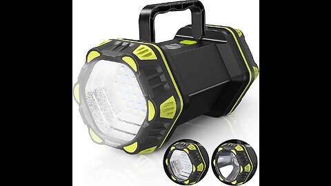 Anhay LED Lantern Flashlight, 1000 Lumen Rechargeable Camping Spotlight with Portable Charger,...