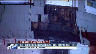 Buffalo firefighters investigating overnight fire in a 14-unit apartment building