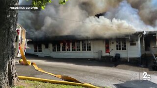 Two alarm fire breaks out at Camp Airy in Thurmont