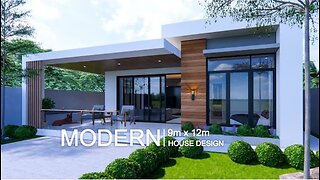 House design idea | Modern house 9m x 12m (108sqm) | 3Bedrooms