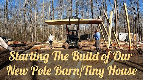 Pole Barn Build: Part 1. Clearing the perfect spot in the woods for our new pole barn.