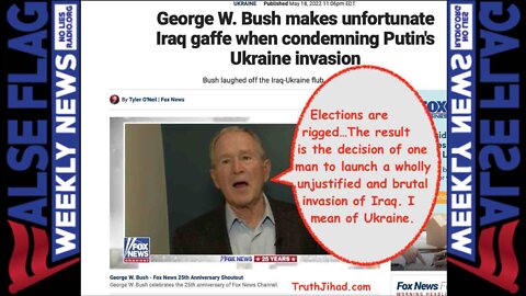 FFWN with E. Michael Jones: “Unfortunate” Bush Gaffe; Jewish Heroes “Evacuate” Mariupol!