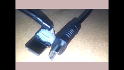 Modify HDMI cable for tight space.