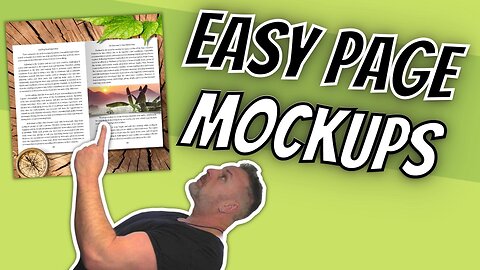 Mockups. Easy Book Pages Mockup.