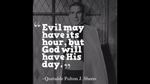 11. Satan and evil by Fulton Sheen