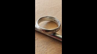 Silver ring found Metal detecting with Minelab Equinox 800. 1st Texas treasure.