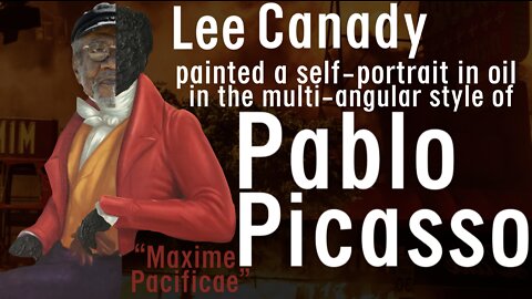 Legendary Lee Canady: Lee painted a Pablo Picasso style self-portrait in oil paint