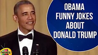 Barack Obama Funny Jokes About Donald Trump At White House Correspondents' Dinner | Mango News