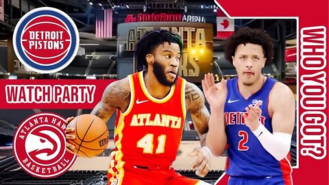 Detroit Pistons vs Atlanta Hawks | Live Watch Party Stream | NBA 2023 season Game 26