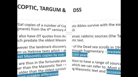 Source texts - Old Testament