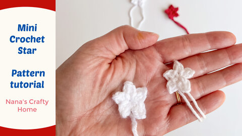 Small Crochet Star Applique Free Crochet Pattern Tutorial