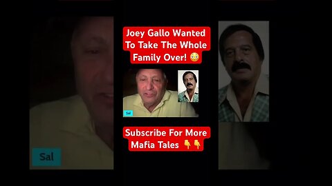 Sal Polisi “Joey Gallo Wanted To Take The Whole Family Over!” 😳 #mafia #mobster #crime #hitman