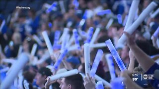 The Lightning faithful are back at Amalie arena for a Game 2 watch party as the Bolts take on the Rangers.