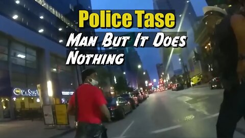 Police Tase Man In Cincinnati Ohio Does Nothing
