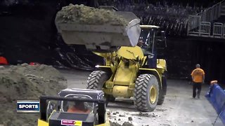 How Fiserv Forum transforms from hosting basketball games to a monster truck rally