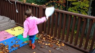 Girl Has Hilarious Never Ending Chore