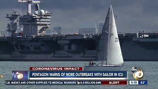 Pentagon warns of more outbreaks with Sailor in the ICU