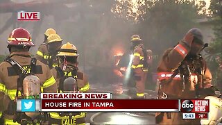 Several units on scene of structure fire in Tampa