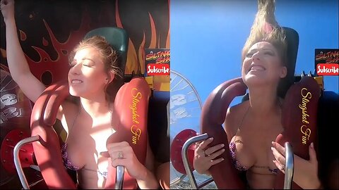 sling shot oops moments hot slingshot ride always angels slingshot ride