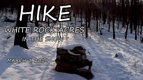 Hike at White Rock Acres in the Snow - 3/7/2019