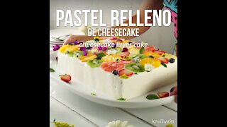 Cheesecake Stuffed Cake
