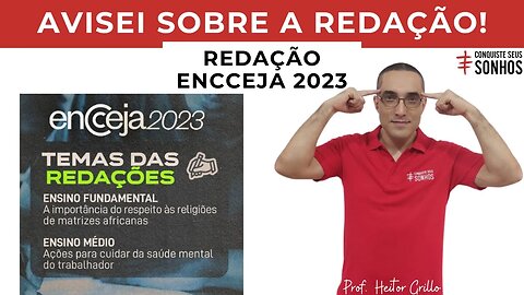 REDAÇÃO ENCCEJA 2023 - PRIMEIRAS IMPRESSÕES