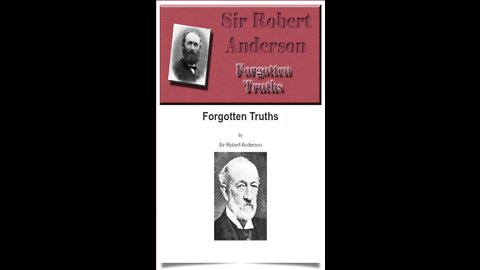 Forgotten Truths BY SIR ROBERT ANDERSON Appendix